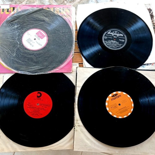Vintage vinyl pack with 4 LP records (Jazz, Country, Classical, Saxophone)