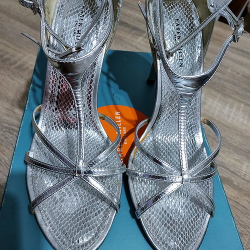 Παπούτσια Karen Millen ασημί μεταχειρισμένα, μέγεθος 38