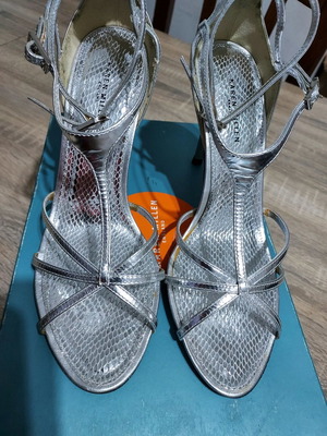 Παπούτσια Karen Millen ασημί μεταχειρισμένα, μέγεθος 38