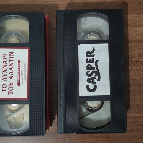 Used video cassettes, 4 pieces, dubbed