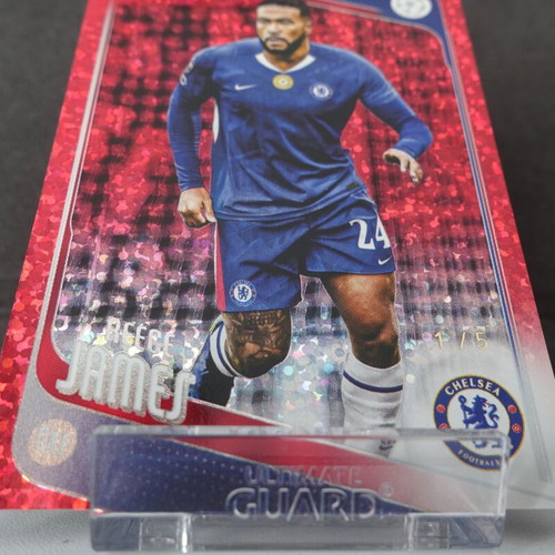Topps UEFA Club Competitions 2025-26 Reece James Red Sparkle Parallel card Chelsea FC like new