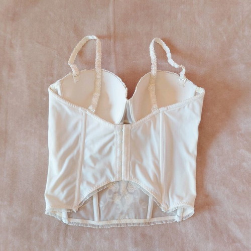 Vintage bridal bustier Luna 80C like new, romantic lace