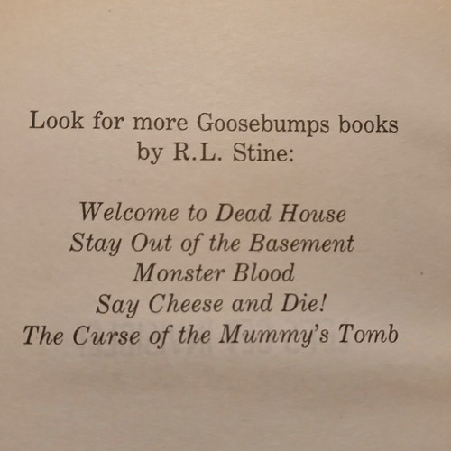 Goosebumps Let's Get Invisible! book by R.L. Stine 1993