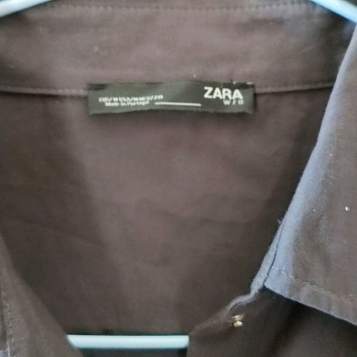 Zara cotton polo dress like new, large medium, gray