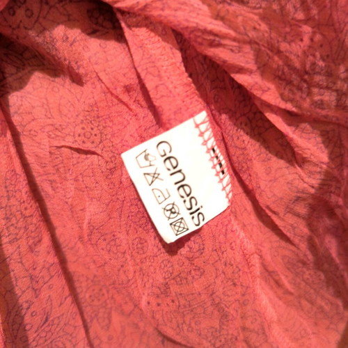 Blouse used summer see through, pink, size L