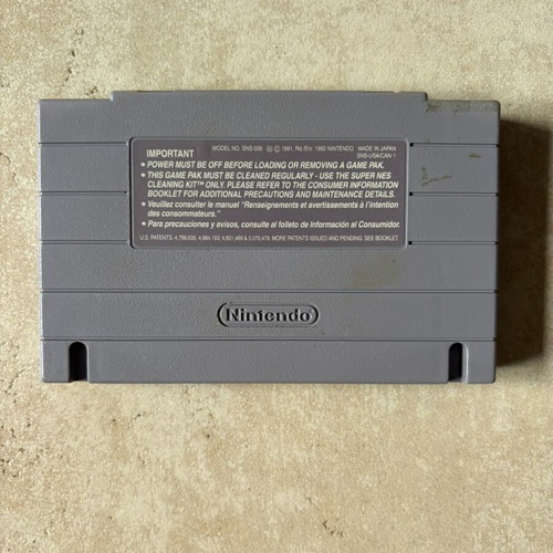 Last Action Hero Super Nintendo SNES American