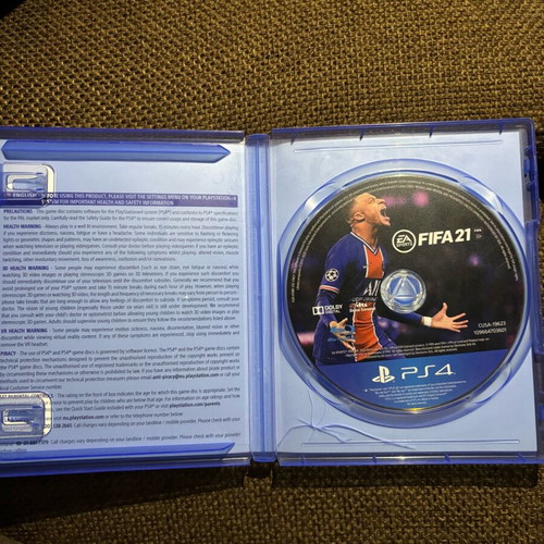 FIFA 21 game for PS4 used without scratches