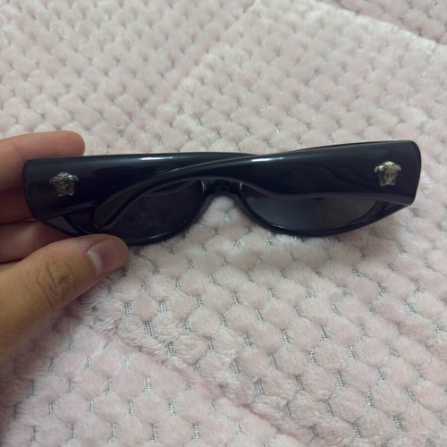 Versace sunglasses like new, black, collectible with Medusa logo