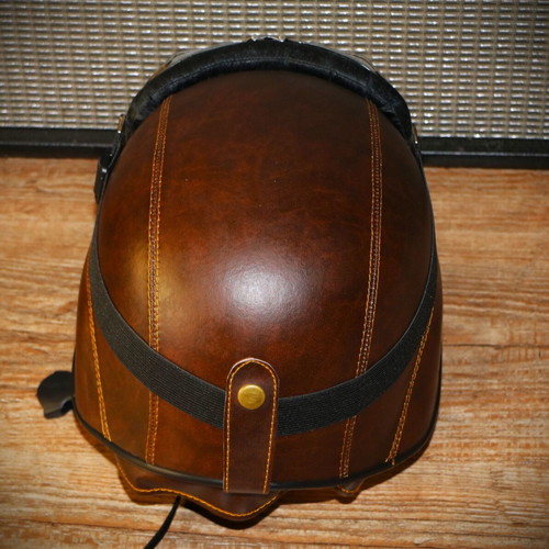 Motorcycle helmet replica US Army with transparent goggles size L new