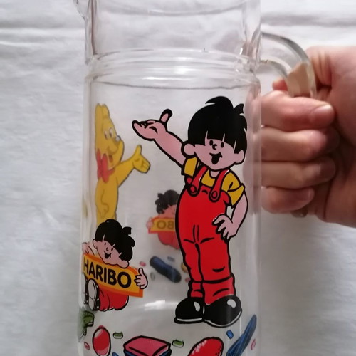 Haribo vintage glass pitcher 1 litre