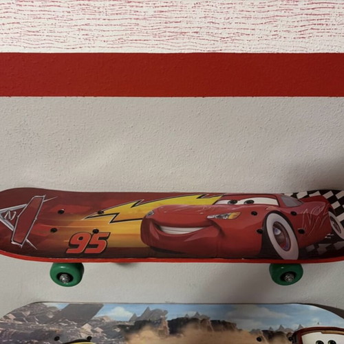Cars Lightning McQueen Wall Shelves from Skateboards, like new, set of 2
