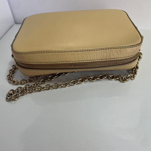 Dolce & Gabbana leather crossbody bag used, beige