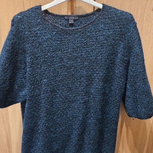 Cos knitted top green like new, thin wool with 3/4 sleeve