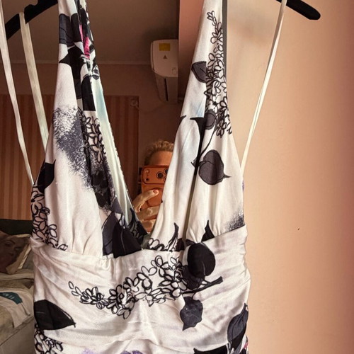 Roberto Cavalli mini dress S like new with floral print