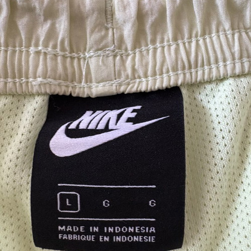 Nike Swoosh swim shorts used, size L, yellow