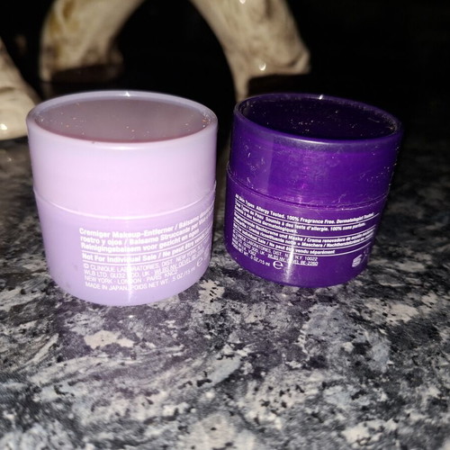 Clinique Take The Day Off Cleansing Balm and Smart Clinical Repair Overnight Cream set like new