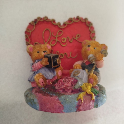 Vintage decorative figurine with bears used
