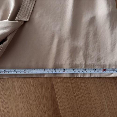 Massimo Dutti High-Waisted Fabric Bermuda Shorts Nude Medium Like New