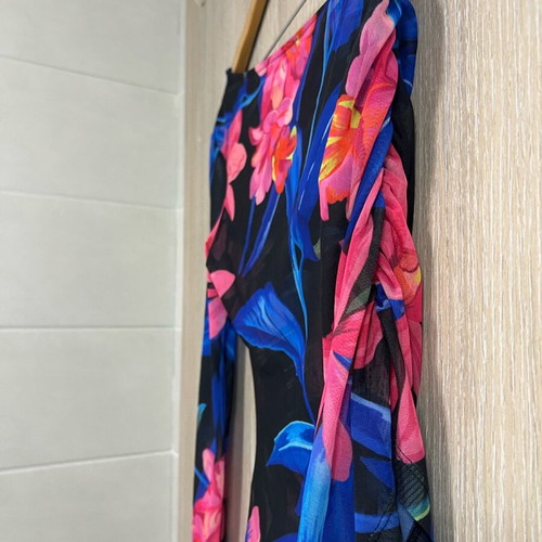 Mango transparent top new one-shoulder size M