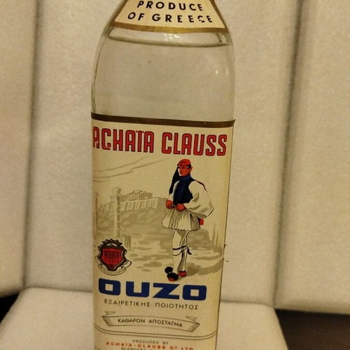 Ouzo Achaia Clauss 1960-1970 sealed, like new
