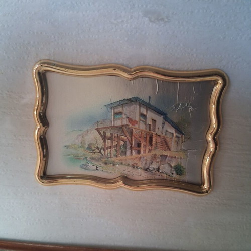 Vintage silver engraving frame 15×17cm like new