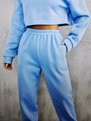 Blue women's sports suit like new, size Small
