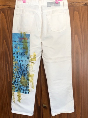 Iceberg women's pants used, cream-sugar color, 100% cotton