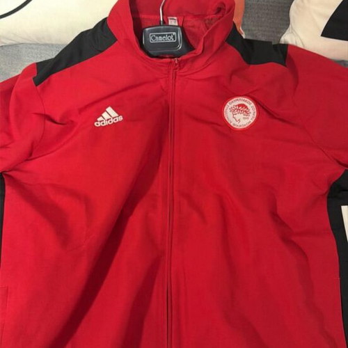 Olympiacos match worn polo jacket