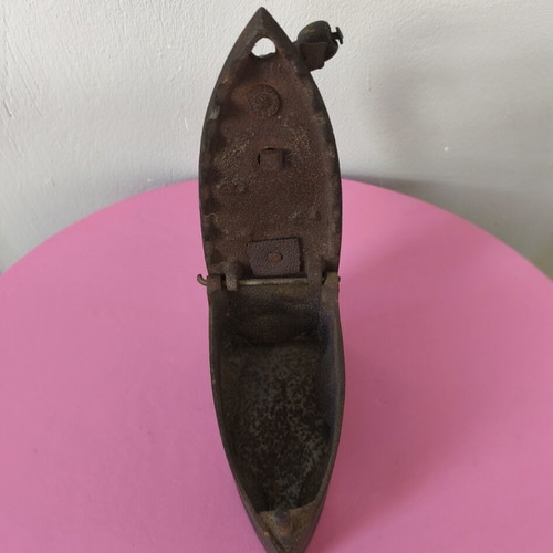 Greek traditional iron used with wooden handle
