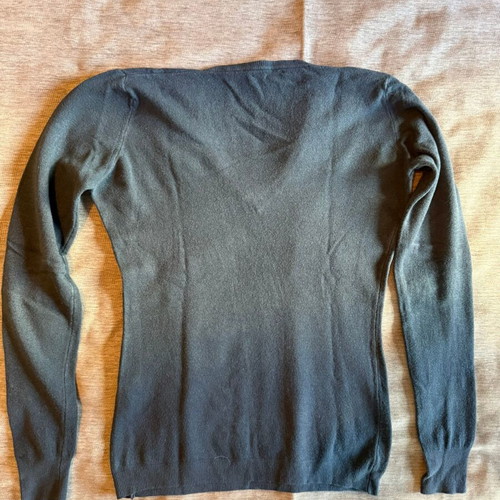 Rococo blue V-neck sweater used, size M/L