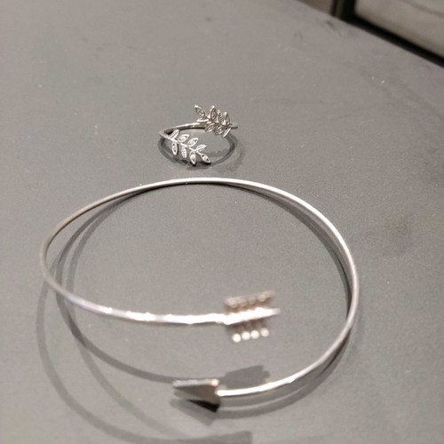 Bracelet and ring used, matching set