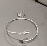 Bracelet and ring used, matching set