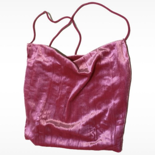 Fuchsia top with straps new