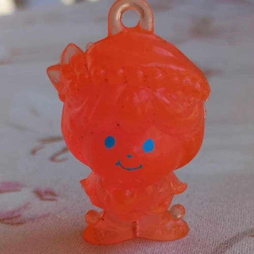 Vintage Greek Charmkins rare pink mini figure Hasbro like new