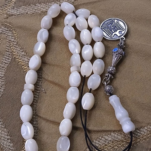 Komboloi mother of pearl vintage worry beads used