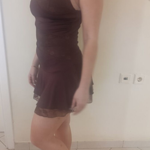 Shein short dress new, brown, size S