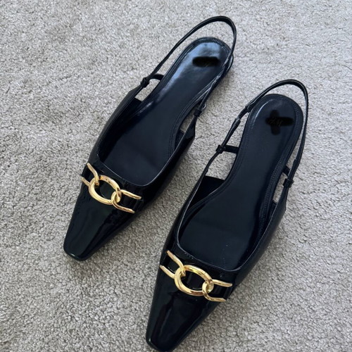 H&M Slingbacks black new women's shoes size 40