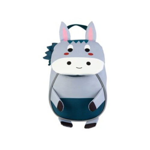 Lupilu Kids Backpack with Donkey Design like new, gray and blue