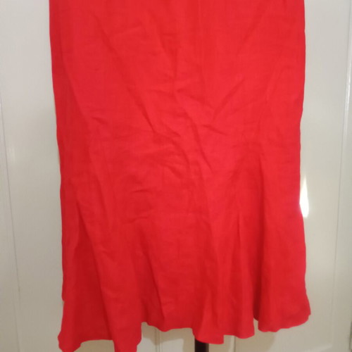 Cotton linen dress, size L