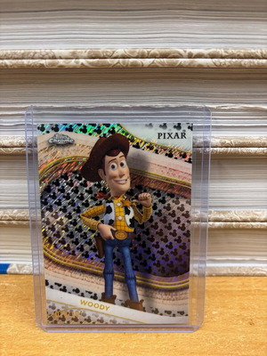 2025 Topps Chrome Disney #89 Woody Mickey Mouse Black & White Shimmer new