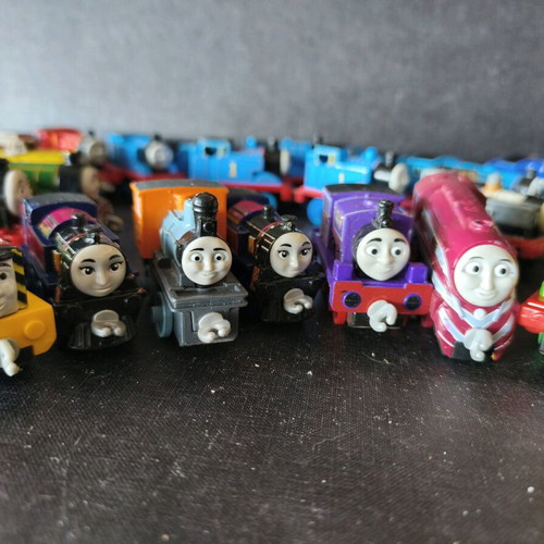Thomas Trains set of 20 small metal magnetic used