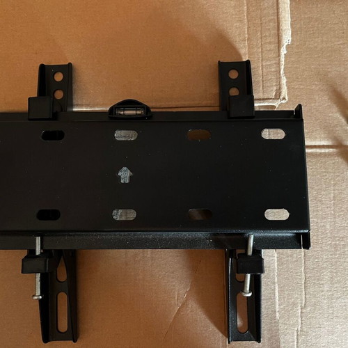 Metal wall mount bracket for computer monitor, black