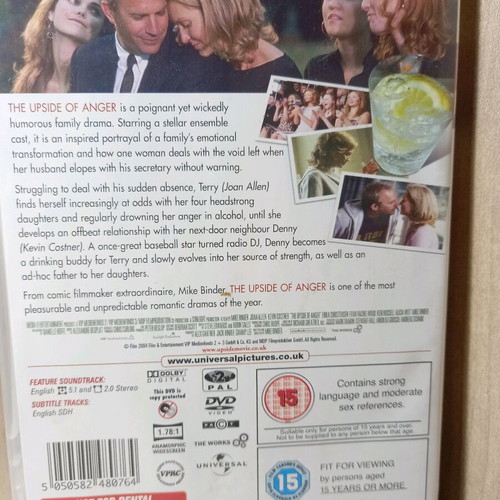 The Upside of Anger DVD like new with English subtitles