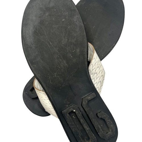 Dolce & Gabbana leather flats used, size 41, white