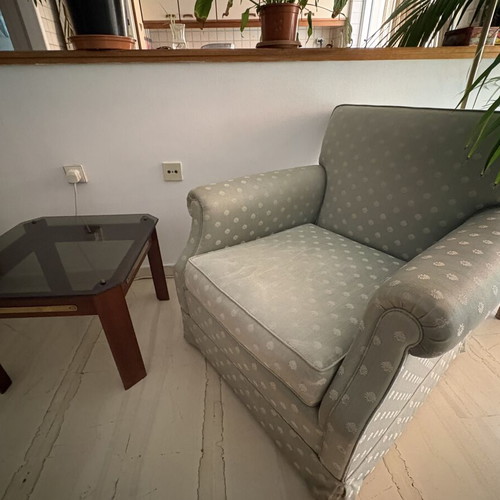 Retro 60s living room set used, sofa, armchairs, and tables