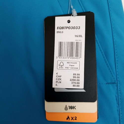 Quiksilver ski pants new