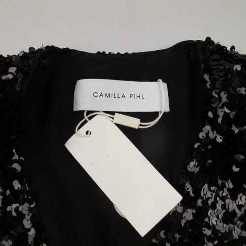 Camilla Pihl Tony sequin black blouse size S new with tag