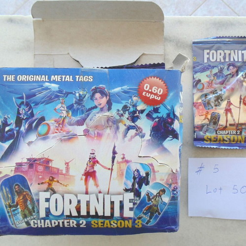 Fortnite Chapter 2 Season 3 Metal Tags pack of 50 new