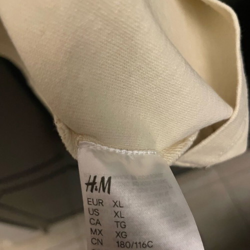 H&M Capsule One Shoulder Blouse like new, beige, size XL