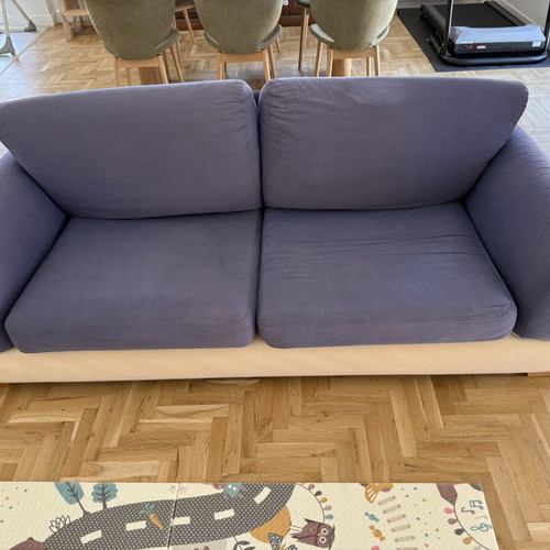 3-seater sofa used with cover and cushions